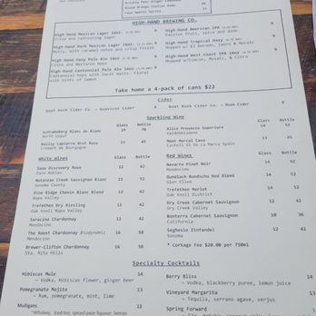 High Hand Cafe - Menu - New American Near Me - Loomis, California