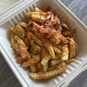 Pine Isle - Garlic Kimchi Fries - Hawaiian Near Me - Dallas, Texas Pine Isle - Garlic Kimchi Fries - Hawaiian Near Me - Dallas, Texas