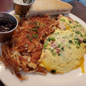 Perky Beans Coffee & PB Cafe - Western Omelet with Hash Browns - Coffee & Tea Near Me - Leander, Texas Perky Beans Coffee & PB Cafe - Western Omelet with Hash Browns - Coffee & Tea Near Me - Leander, Texas