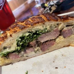 Pork Tenderloin and Brie Sandwich