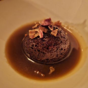 Bacari Beverly Hills - Sticky toffee pudding with crispy bacon on top...insanely delicious... - Italian Near Me - Beverly Hills, California