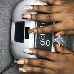 Luxe Nails & Beauty Bar - Blue nail set