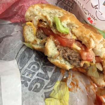 Burger King - This was the nastiest burger I ever had! Hr whopper with cheese. - Burgers Near Me - Riverside, California