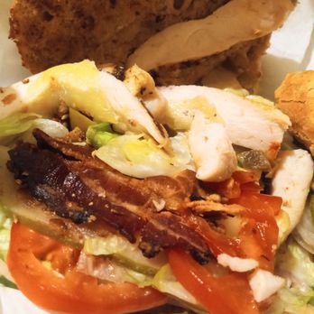Potbelly Sandwich Shop - Dissecting Chicken Club sandwich - Salad Near Me - Layton, Utah