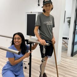 Kavella - Summer and my sister showing how happy they are with the new prosthetic leg!