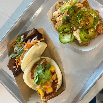 King Bao - Coco Firecracker Shrimp Bao Hogzilla Bao Fire Tots - Asian Fusion Near Me - Orlando, Florida King Bao - Coco Firecracker Shrimp Bao Hogzilla Bao Fire Tots - Asian Fusion Near Me - Orlando, Florida