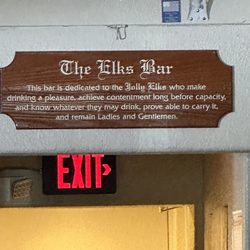 Elks Lodge - Signage is spot on