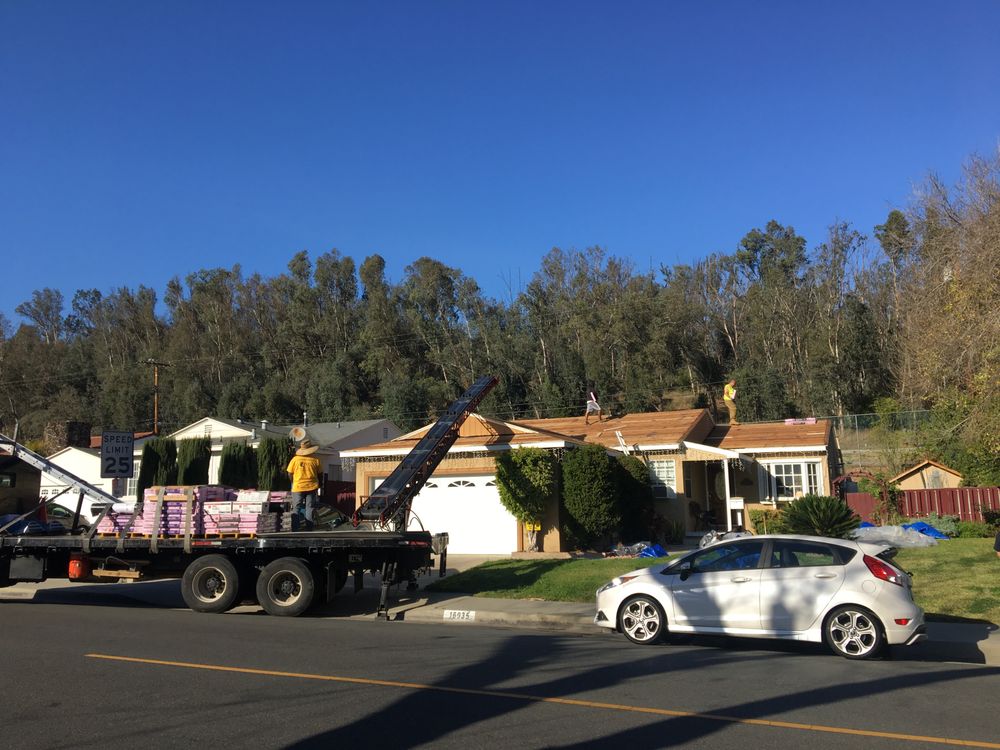 Slide of Roof Repair