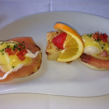 The Dock - Salmon Benedict - New American Near Me - Newport Beach, California