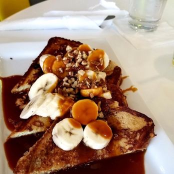 Over Easy - Dobson Ranch - Banana-Nut French Toast. - Breakfast & Brunch Near Me - Mesa, Arizona Over Easy - Dobson Ranch - Banana-Nut French Toast. - Breakfast & Brunch Near Me - Mesa, Arizona