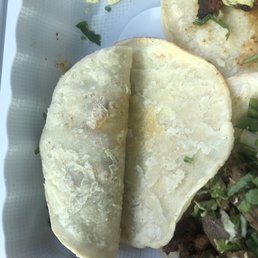 You can tell that both sides of the tortilla are not grilled... disappointed, as I ordered meat and tortillas well done/crispy. You can tell that both sides of the tortilla are not grilled... disappointed, as I ordered meat and tortillas well done/crispy.