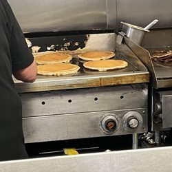 Crossroads Diner & Deli - Look at the size of those pancakes! The size of the largest size dinner plate.