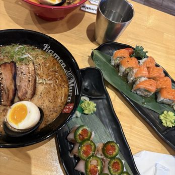 Ramen Mura - Black Ramen, Spicy Tonkotsu Ramen, Washington Roll, Angrytail Roll - Ramen Near Me - Tustin, California