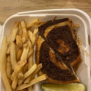 Donut Hole - The Patty melt with fries - Donuts Near Me - Inlet Beach, Florida