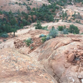 Cathedral Rock - This is the way we came up.. What comes up must go down.. Steeper than Camelback - Hiking Near Me - Sedona, Arizona