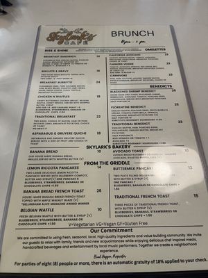 Menu photo 1 Skylarks Hidden Cafe Bellingham, WA