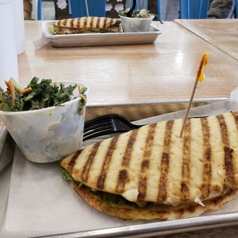 Tropical Smoothie Cafe - Chicken pesto flatbread. - Sandwiches Near Me - North Charleston, South Carolina Tropical Smoothie Cafe - Chicken pesto flatbread. - Sandwiches Near Me - North Charleston, South Carolina