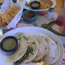 Street tacos above and michoacanos below. Chips and salsa. Street tacos above and michoacanos below. Chips and salsa.
