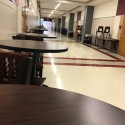 Lewisville High School - COVID-19- empty halls.