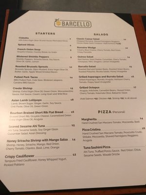 Menu photo 3 Barcello North Palm Beach, FL
