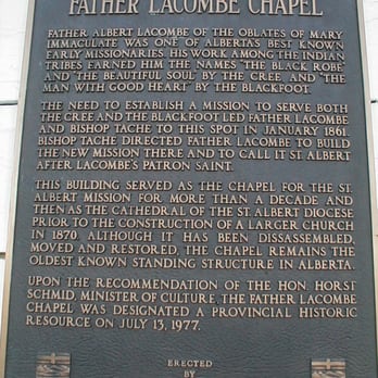 Father Lacombe Chapel - Landmarks & Historical Buildings Near Me - St Albert, Alberta Father Lacombe Chapel - Landmarks & Historical Buildings Near Me - St Albert, Alberta