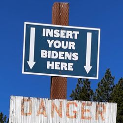 North Shore Campground - Offensive sign posted at the dump.