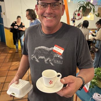 Grateful Gathering Elite Event at Buendia - Trevor C with this charming YELP cup and saucer - Yelp Events Near Me - Tucson, Arizona Grateful Gathering Elite Event at Buendia - Trevor C with this charming YELP cup and saucer - Yelp Events Near Me - Tucson, Arizona