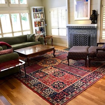 Serapi Rug Gallery - Persian Garden design was the perfect fit for our client's room - Rugs Near Me - Los Gatos, California