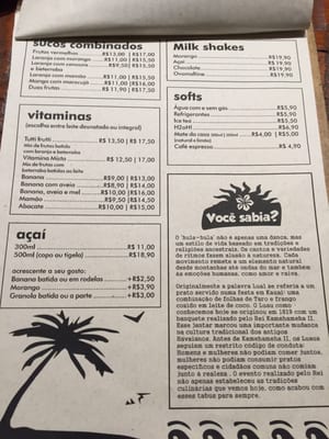 Menu photo 4 Mahalo Rio de Janeiro, RJ Menu photo 4 Mahalo Rio de Janeiro, RJ