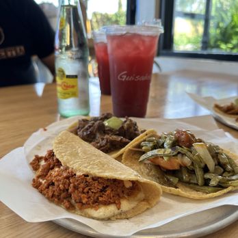 Guisados - Chorizo quesadilla, nopales, steak picado. The flavors and the freshness of these tacos is unmatched! - Tacos Near Me - Long Beach, California Guisados - Chorizo quesadilla, nopales, steak picado. The flavors and the freshness of these tacos is unmatched! - Tacos Near Me - Long Beach, California