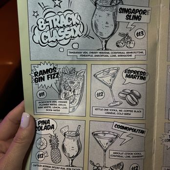8-Track - Menu - Cocktail Bars Near Me - Sacramento, California