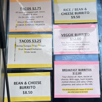 Yuyis Tacos - Menu - Food Trucks Near Me Yuyis Tacos - Menu - Food Trucks Near Me