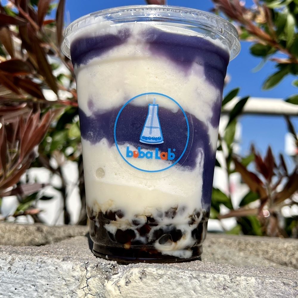 Boba Lab - Coconut Ube Marble @hybrideater - Desserts Near Me - Santa Monica, California Boba Lab - Coconut Ube Marble @hybrideater - Desserts Near Me - Santa Monica, California