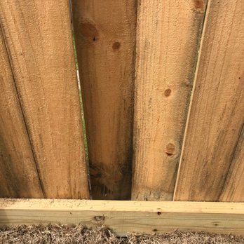 Gutierrez Property Maintenance - Boards already coming loose because they were placed too close together and did not allow for expansion - Fences & Gates Near Me - Dallas, Texas Gutierrez Property Maintenance - Boards already coming loose because they were placed too close together and did not allow for expansion - Fences & Gates Near Me - Dallas, Texas