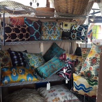 Blue Hills at Round Top - Silk velvet ikat pillows - Antiques Near Me - Carmine, Texas Blue Hills at Round Top - Silk velvet ikat pillows - Antiques Near Me - Carmine, Texas