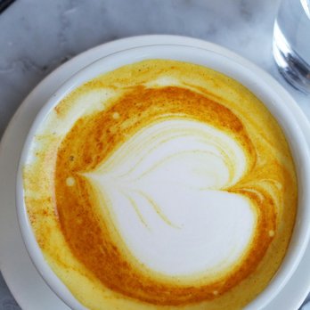 Cafe Gratitude - The Best Golden Tumeric latte Ever!! - Vegan Near Me - Venice, California