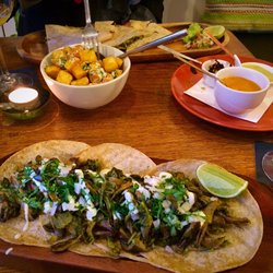 La Taquería - Mushroom & green chilli tacos (V)
