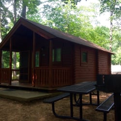 Mayo Park - Back view of cabins.