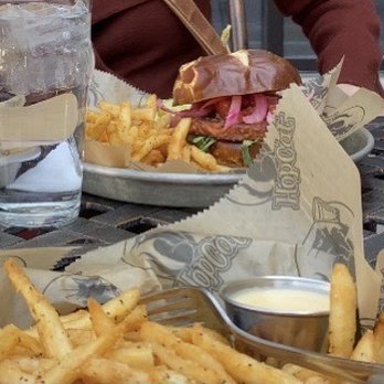 HopCat - Cosmik Fries and Before the Butcher Vegan Burger - Beer Bar Near Me - Ann Arbor, Michigan HopCat - Cosmik Fries and Before the Butcher Vegan Burger - Beer Bar Near Me - Ann Arbor, Michigan