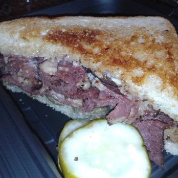 Yard House - Pastrami sandwich from Yard House on toasted white bread. - Bars Near Me - Raleigh, North Carolina Yard House - Pastrami sandwich from Yard House on toasted white bread. - Bars Near Me - Raleigh, North Carolina