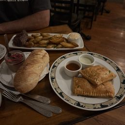 Liver pate, fingerling potatoes, pop tart Liver pate, fingerling potatoes, pop tart