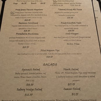 Two Rivers Restaurant - Menu - New American Near Me - Canton, Mississippi Two Rivers Restaurant - Menu - New American Near Me - Canton, Mississippi