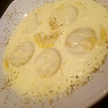 Spuntino Pizzeria - Meat ravioli in cream sauce - A+ - Italian Near Me - Temecula, California