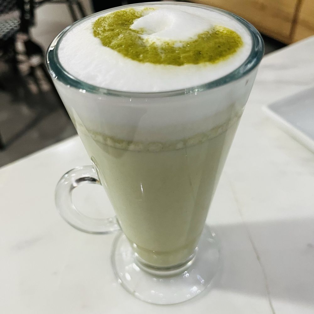 Flo Paris - Hot Matcha Latte - Bakeries Near Me - Houston, Texas Flo Paris - Hot Matcha Latte - Bakeries Near Me - Houston, Texas