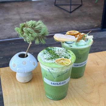 Daydrift - Panda Matcha Latte & Banana Pudding Matcha - Coffee & Tea Near Me - Costa Mesa, California