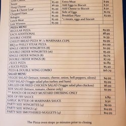 Strider Grocery - Menu