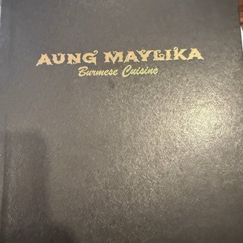 Aung MayLiKa - The menu - Burmese Near Me - Benicia, California