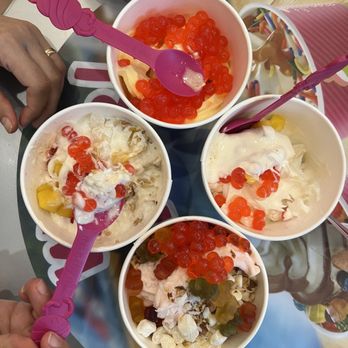 Menchie's Frozen Yogurt - three bowls of yogurt - Ice Cream & Frozen Yogurt Near Me - Hingham, Massachusetts Menchie's Frozen Yogurt - three bowls of yogurt - Ice Cream & Frozen Yogurt Near Me - Hingham, Massachusetts