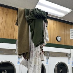 U-Wash-N-Dry - Clothes hanging all over and no owner in sight