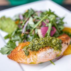 LUNA Mexican Kitchen - The Pruneyard - Salmon Avocado Salad ($23)